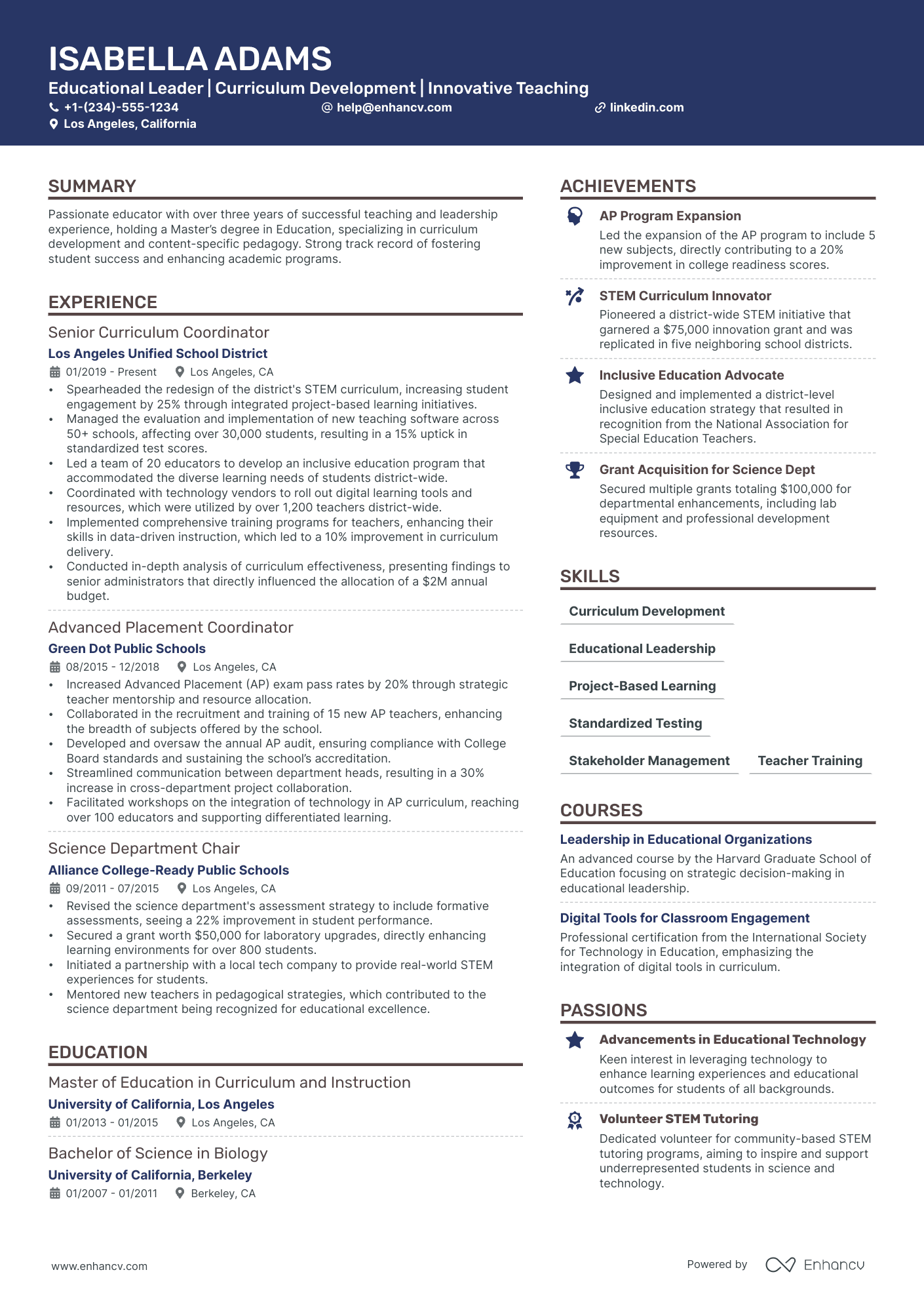 5 Department Head Resume Examples And Guide For 2024 3505